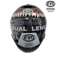 EVO RS9 Motorcycle Sunvisor Helmet DEMON JAW front view