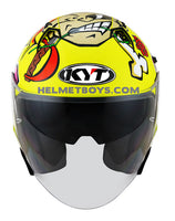 KYT NFJ Motorcycle Helmet Aleix Espargaro MISANO 2018 front view