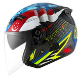 KYT VENOM motorcycle helmet SINGAPORE MALAYSIA flag left side