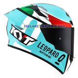 KYT FULL FACE TT COURSE Motorcycle Helmet LEOPARD ITALIA right view