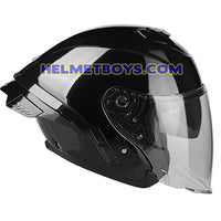 LAZER TANGO Motorcycle Helmet sunvisor glossy black side view
