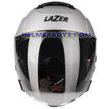 LAZER TANGO Motorcycle Helmet sunvisor matt grey front view