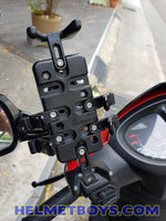 MWUPP motorcycle fingergrip smartphone holder scooter install