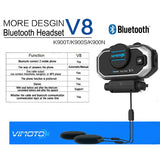 ViMOTO V8 Motorcycle Bluetooth Headset functions