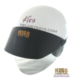 KISS Shorty Open Face Motorcycle Helmet white slant