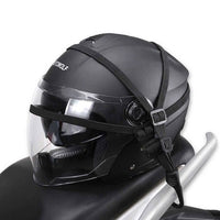 Motorcycle helmet hook strap cable open face helmet