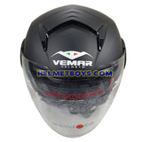 VEMAR BREEZE 3/4 jet style open face motorcycle helmet top view