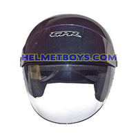 GPR AEROJET DRAGON BLUE Shorty Open Face Helmet front view