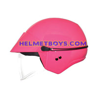 GPR AEROJET ALL PINK Shorty Open Face Helmet SIDE VIEW