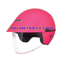 GPR AEROJET ALL PINK Shorty Open Face Helmet SLANT VIEW