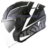 KYT NFJ Motorcycle Sunvisor Helmet MOTION FLUO