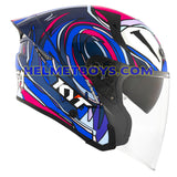 KYT TTR JET Motorcycle Sunvisor Helmet Enea Bastianini right side view