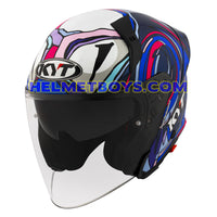 KYT TTR JET Motorcycle Sunvisor Helmet Enea Bastianini slant view