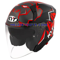 KYT TTR JET Motorcycle Sunvisor Helmet NICOLO BULEGA slant view