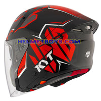 KYT TTR JET Motorcycle Sunvisor Helmet NICOLO BULEGA backflip view