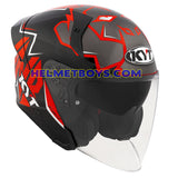 KYT TTR JET Motorcycle Sunvisor Helmet NICOLO BULEGA slant view