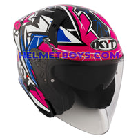 KYT TTR JET Motorcycle Sunvisor Helmet KASMA DANIEL right slant view