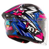 KYT TTR JET Motorcycle Sunvisor Helmet KASMA DANIEL right back view