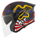 KYT TTR JET Motorcycle Sunvisor Helmet SEPANG side view