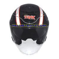 TRAX FG-TEC G4 sunvisor motorcycle helmet front view 