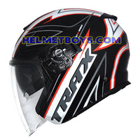 TRAX FG-TEC G4 sunvisor motorcycle helmet side view 
