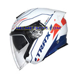TRAX FG-TEC G3 sunvisor motorcycle helmet side view 