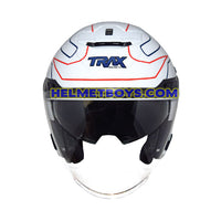 TRAX FG-TEC G3 sunvisor motorcycle helmet front view 