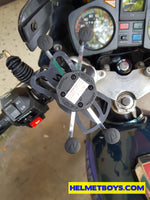 BELTA X-grip motorcycle mobile phone holder install