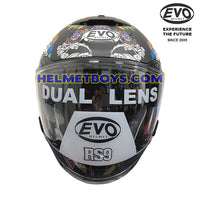 EVO RS9 Motorcycle Sunvisor Helmet LION DANCE front view