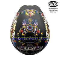EVO RS9 Motorcycle Sunvisor Helmet LION DANCE top view