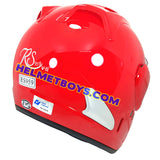 EVO RS 959 Motorcycle Open Face Helmet RED