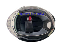 EVO RS9 Motorcycle Sunvisor Helmet MATRIX GREY BLACK interior padding