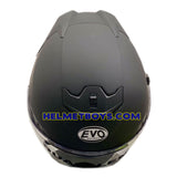 EVO RS9 Motorcycle Sunvisor Helmet top view