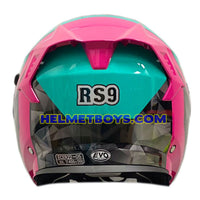 EVO RS9 Motorcycle Sunvisor Helmet RAYBURN PATROL back view