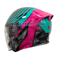 EVO RS9 Motorcycle Sunvisor Helmet RAYBURN PATROL backflip view