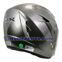 GPR GS08 JET motorcycle helmet grey back view