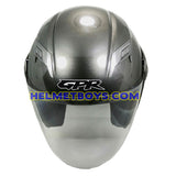GPR GS08 JET motorcycle helmet grey front view