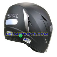 GPR GS08 JET motorcycle helmet matt black back view