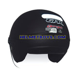 GPR AEROJET Shorty Motorcycle Helmet matt black back view