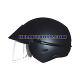GPR AEROJET Shorty Motorcycle Helmet matt black side view