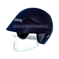 GPR AEROJET Shorty Motorcycle Helmet matt black slant view