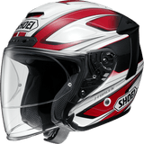 Shoei JFORCE 4 motorcycle Helmet graphic BRILLER red white TC1