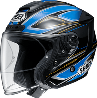 Shoei JFORCE 4 motorcycle Helmet graphic BRILLER blue TC2