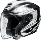 Shoei JFORCE 4 motorcycle Helmet graphic BRILLER white black TC6