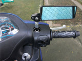 Motorcycle Rearview Side Mirrors Rectangle install