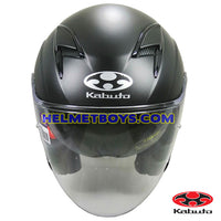 KABUTO EXCEED sunvisor motorcycle helmet matt black front view
