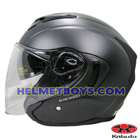 KABUTO EXCEED sunvisor motorcycle helmet matt black side view