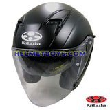 KABUTO EXCEED sunvisor motorcycle helmet matt black slant view