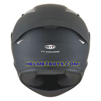 KYT TT COURSE Full Face Helmet matt black back view