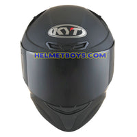 KYT TT COURSE Full Face Helmet matt black front view